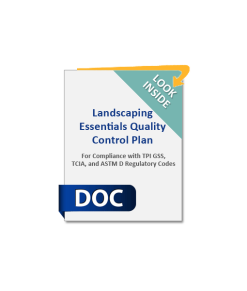 Landscape Maintenance Essentials Quality Plan
