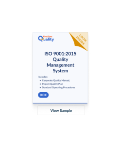 ISO 9001:2015 Quality Management System Package