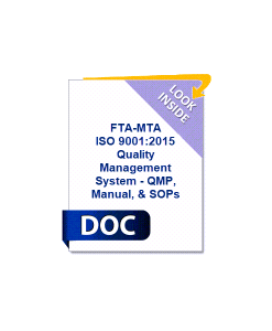 FTA-MTA - ISO 9001:2015 Quality Management System
