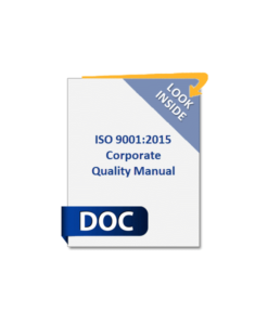 ISO 9001:2015 QMS Manual, Procedures (SOPs) & Forms