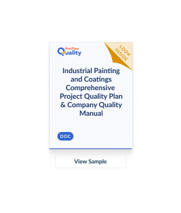 Industrial Coating Comprehensive Quality Plan & Manual - Quality and ...