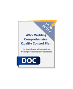 Welding AWS Comprehensive Quality Plan & Manual