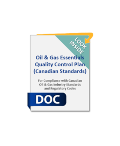 Pipeline Construction Essentials Quality Plan (Canadian Standards)