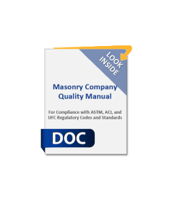 Masonry Company Quality Manual