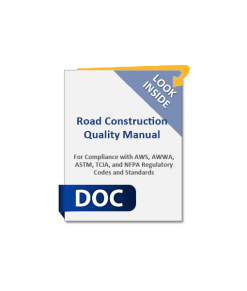 Road Construction Company Quality Manual