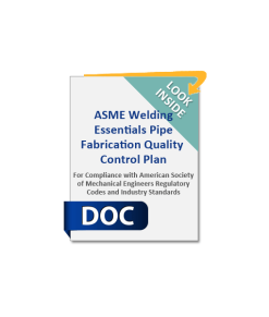 Welding ASME Essentials Pipe Fabrication Quality Plan