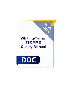 Whiting-Turner TSQMP & Quality Manual
