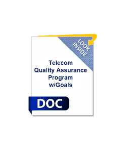 Telecom Quality Assurance Program w/Goals