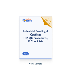 US & Canadian Industrial Painting & Coatings ITP, QC Procedures, & Checklists
