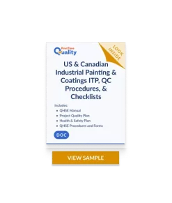US & Canadian Industrial Painting & Coatings ITP, QC Procedures, & Checklists
