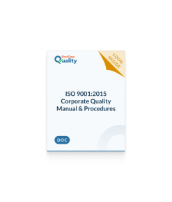 ISO 9001:2015 QMS Manual, Procedures (SOPs) & Forms