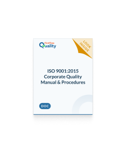 ISO 9001:2015 QMS Manual, Procedures (SOPs) & Forms