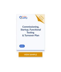 Commissioning, Startup, Functional Testing, and Turnover Plan